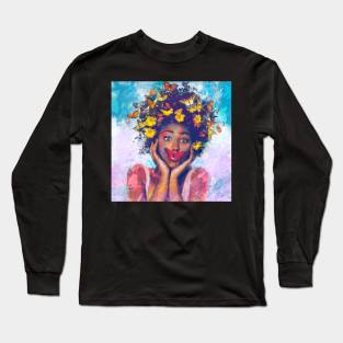 Butterfly the Queen Long Sleeve T-Shirt